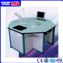 8 Side Aluminium Wooden Structure Digital Lab Bench Weichengya